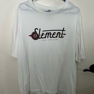 Element white men’s 2x short sleeve tee NWOT
